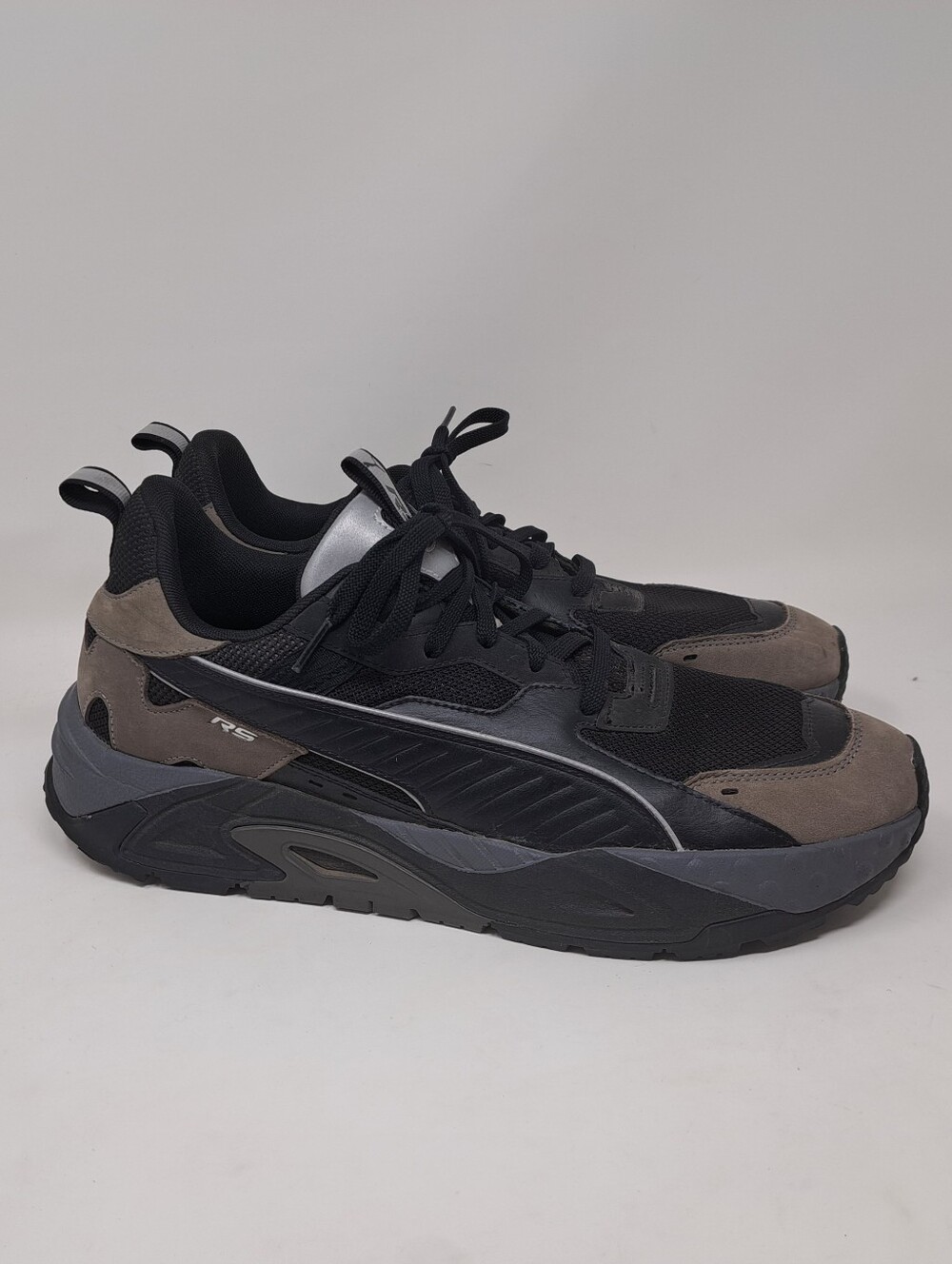 Puma Men's Shoes RS-Trck Slate Black Cool Dark Grey 391577-01 Size 13 US